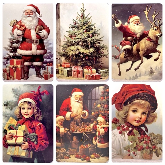 Hand Crafted Other - Package of 6 Handmade Christmas Greeting Cards